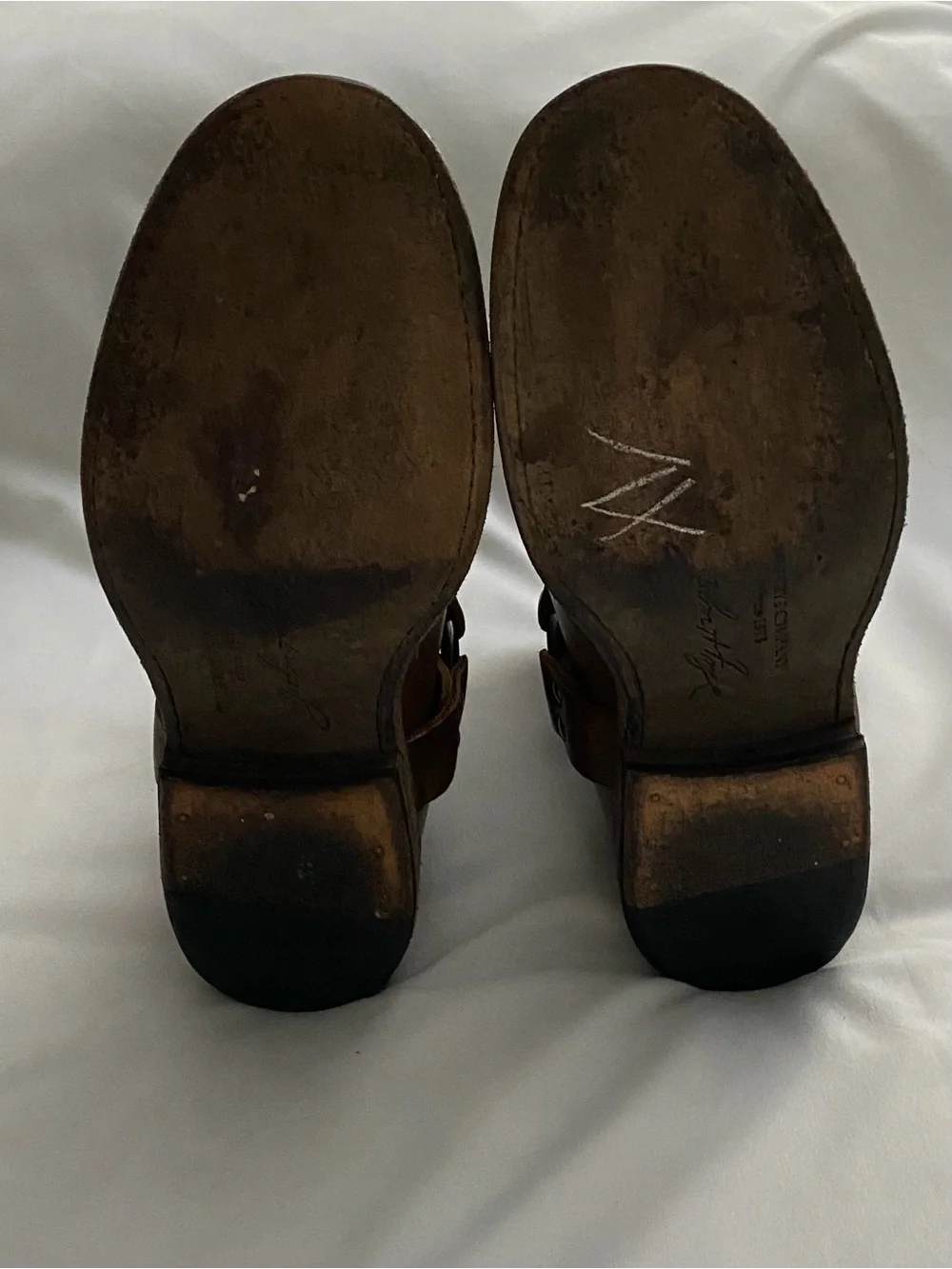 FRYE Women's Phillip Studded Harness Ankle Boots Size 6.5